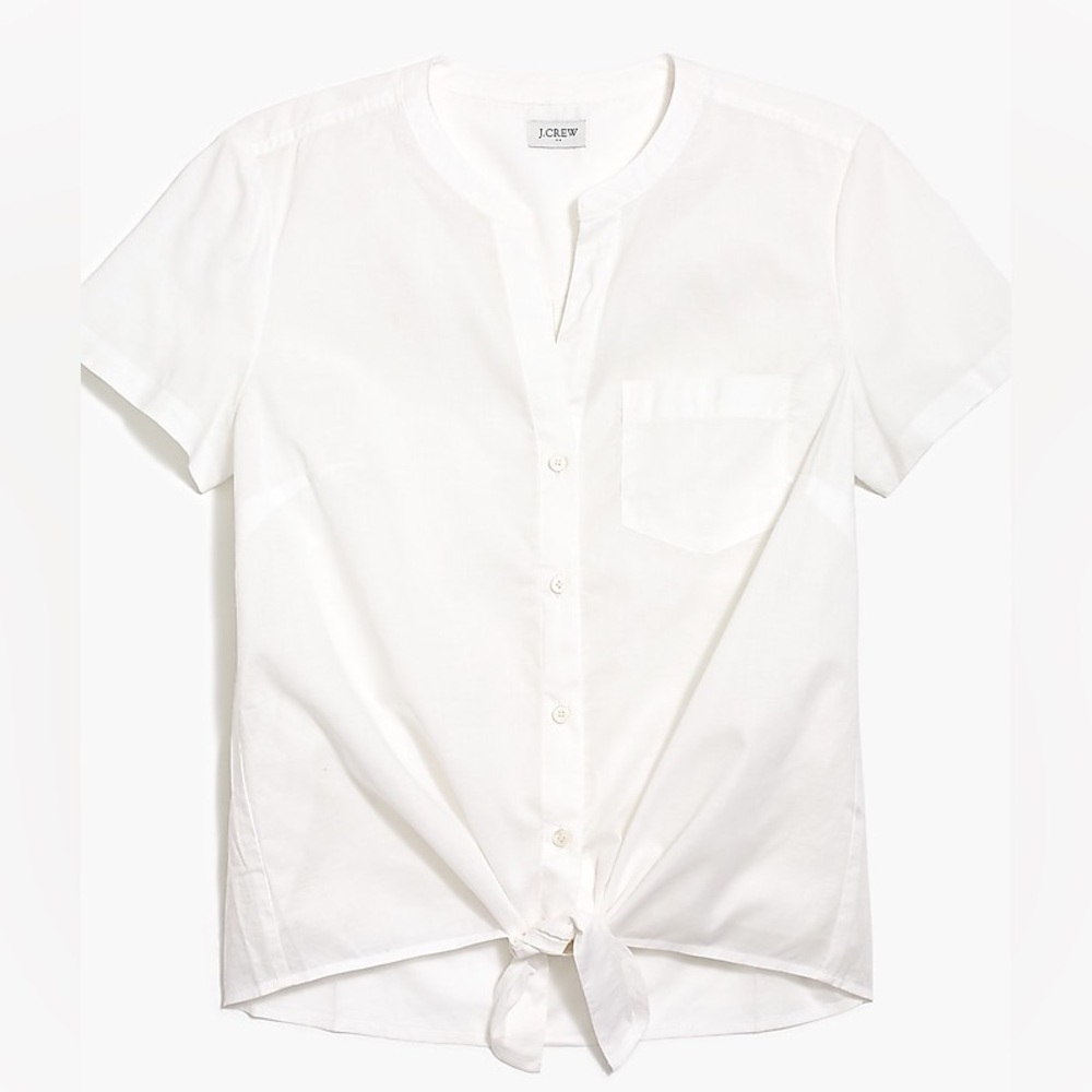 J.Crew Factory Tie-front button-up shirt Size Medium